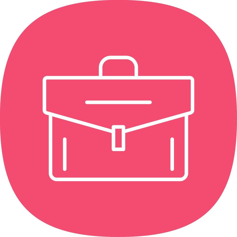 Portfolio Line Curve Icon Design vector