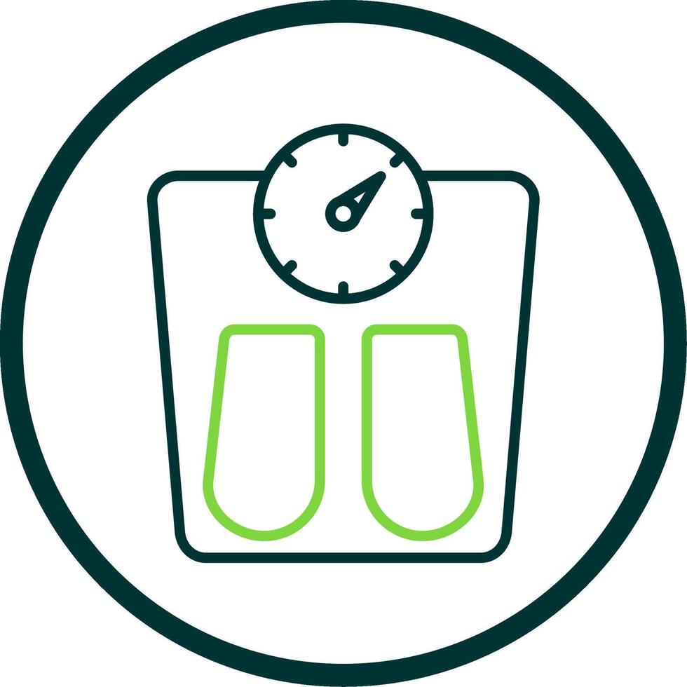 Scales Line Circle Icon Design vector