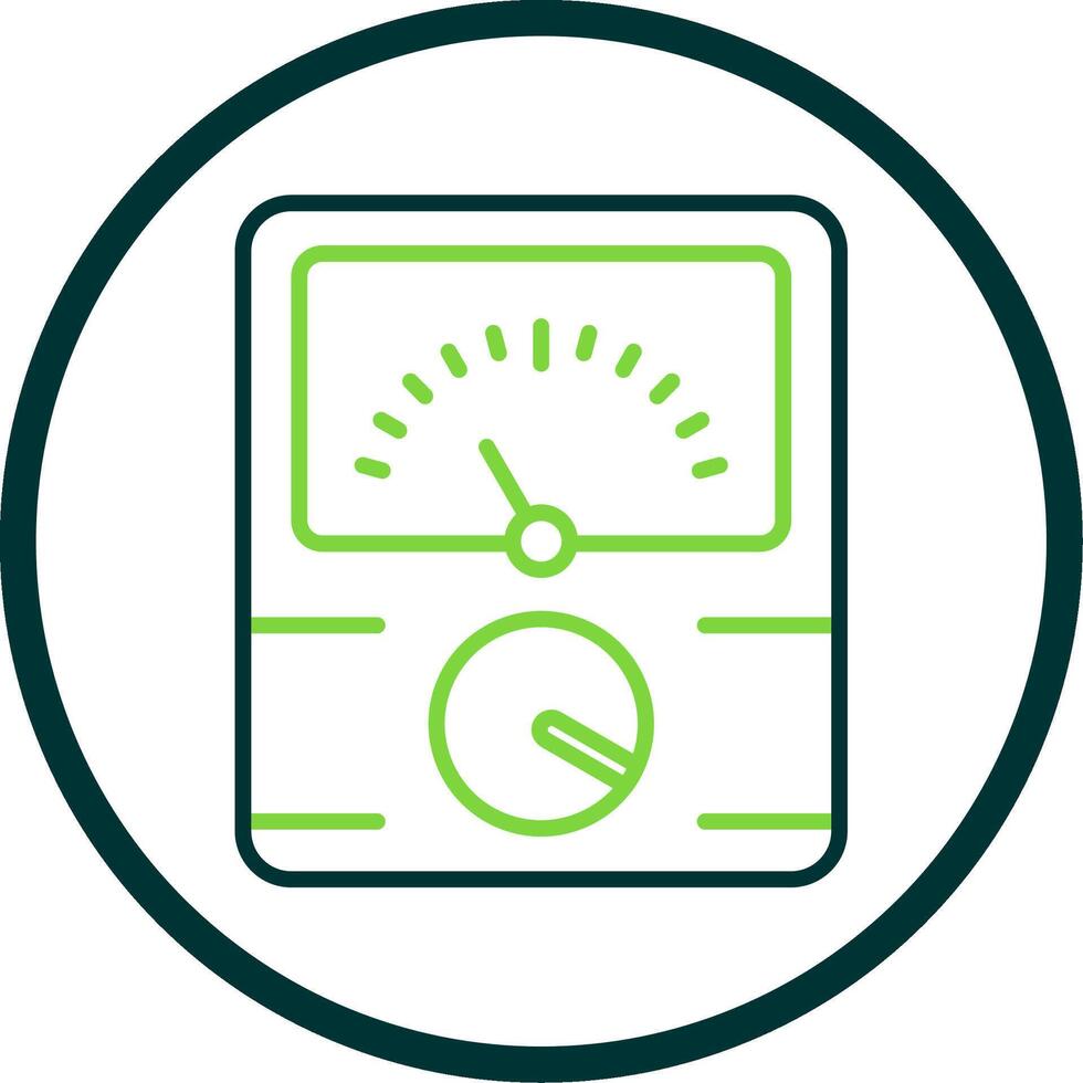 Dial Line Circle Icon Design vector