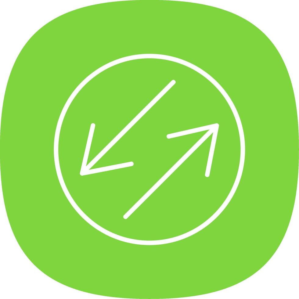 Swap Line Curve Icon Design vector