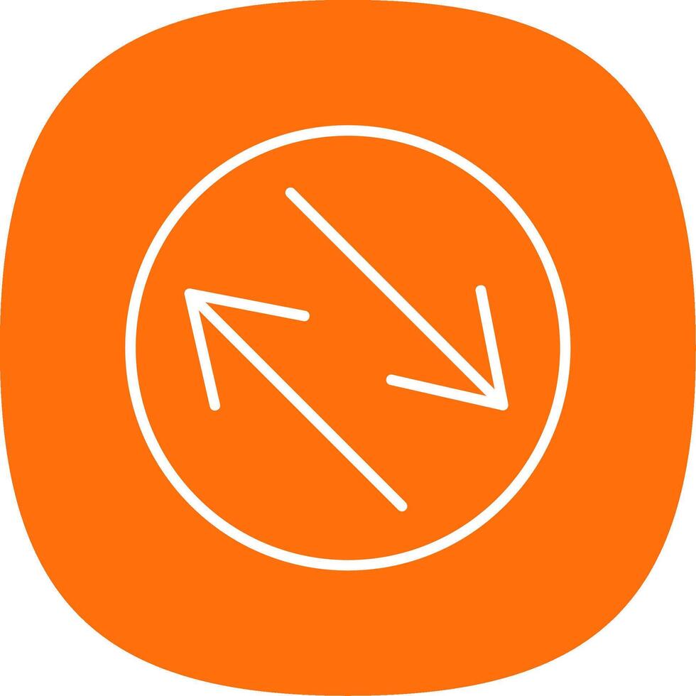 Swap Line Curve Icon Design vector
