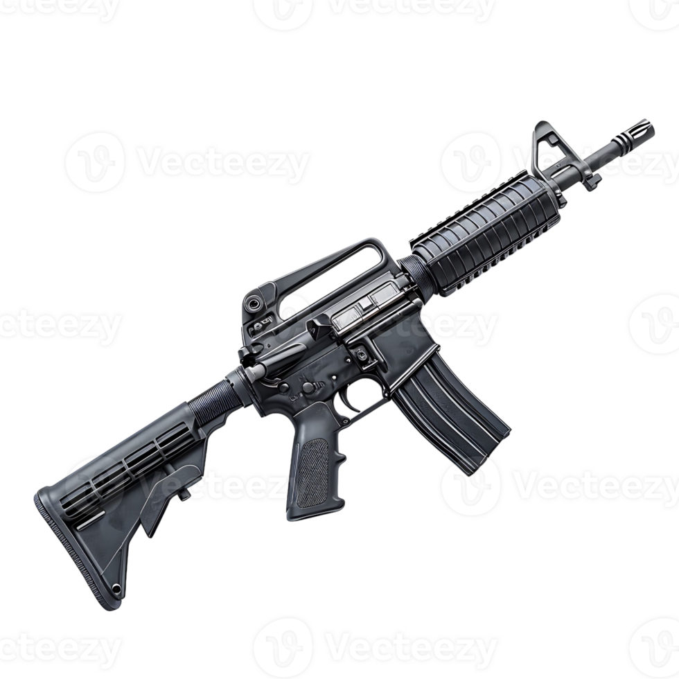Assault rifle on isolated background png