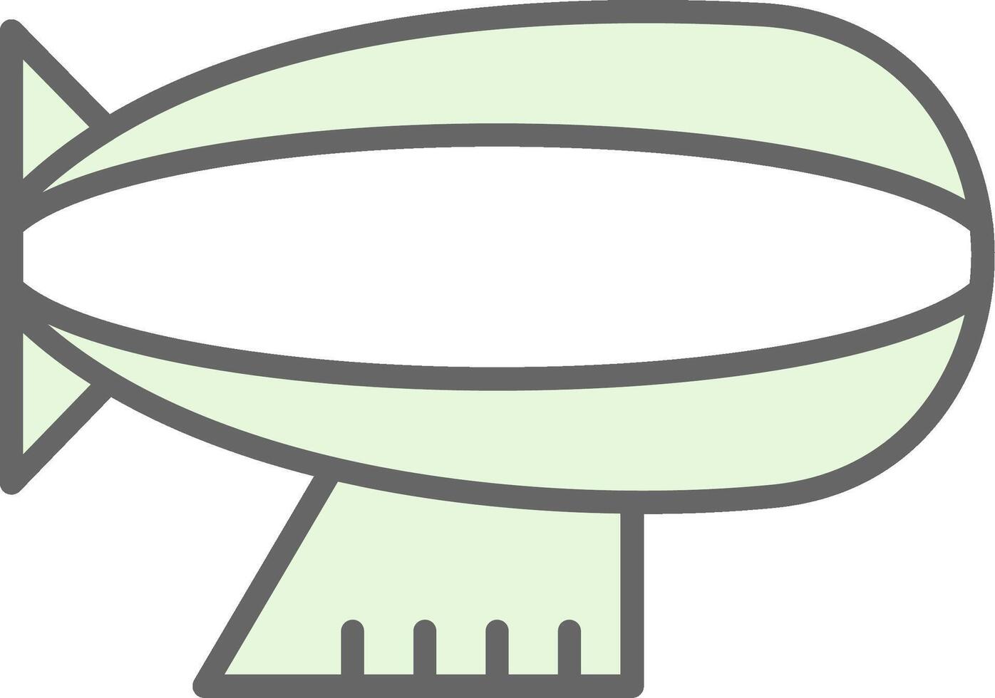 Zeppelin Fillay Icon Design vector