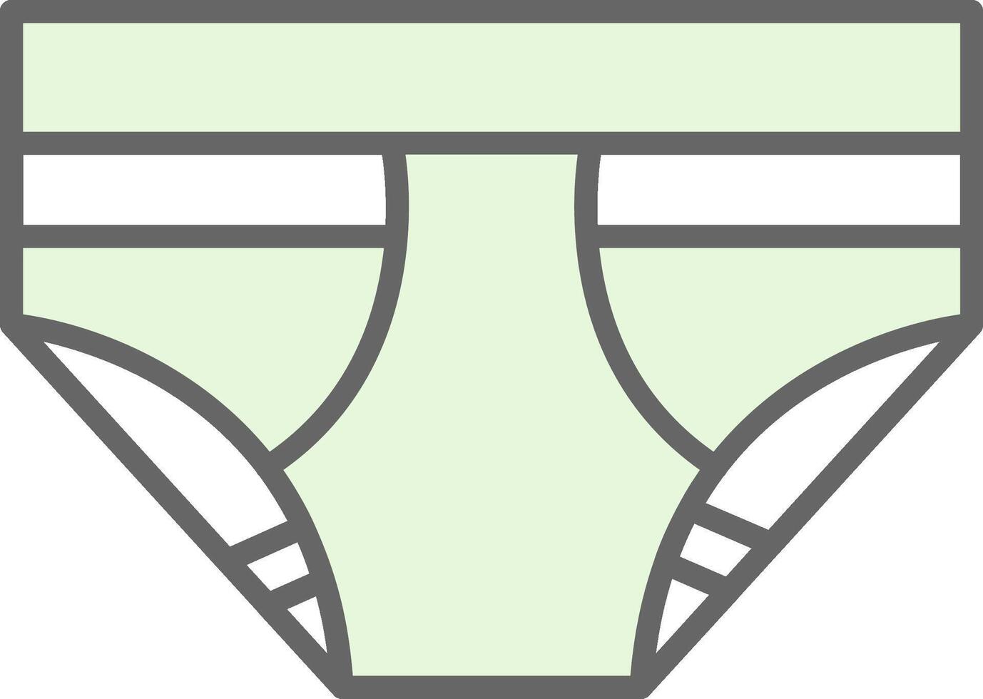 Underwear Fillay Icon Design vector