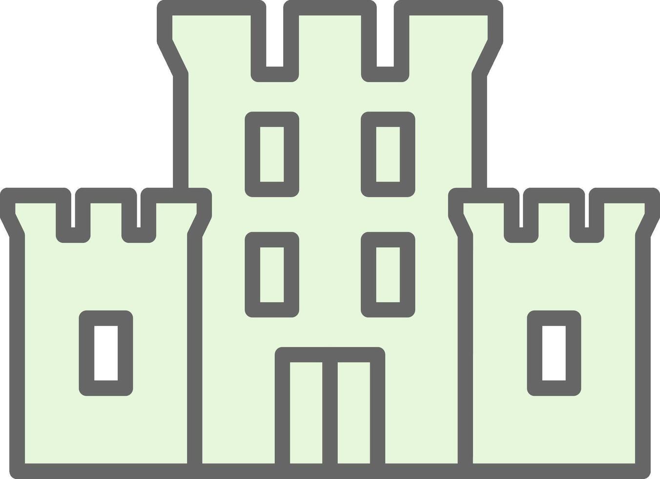 Castle Fillay Icon Design vector