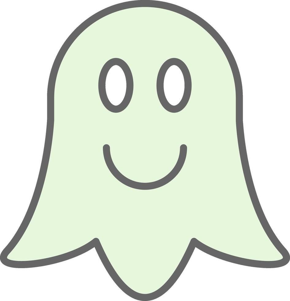 fantasma relleno icono diseño vector