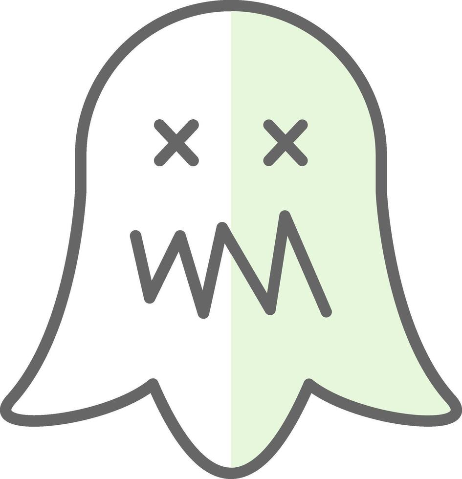 Ghost Fillay Icon Design vector