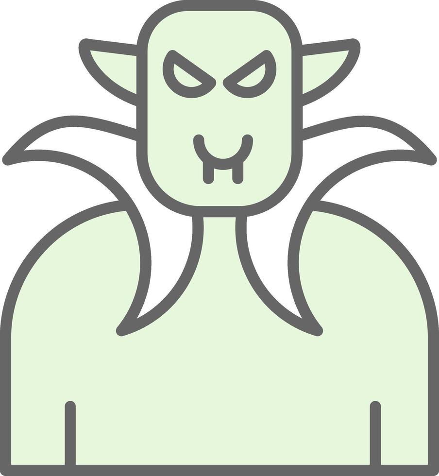 Dracula Fillay Icon Design vector