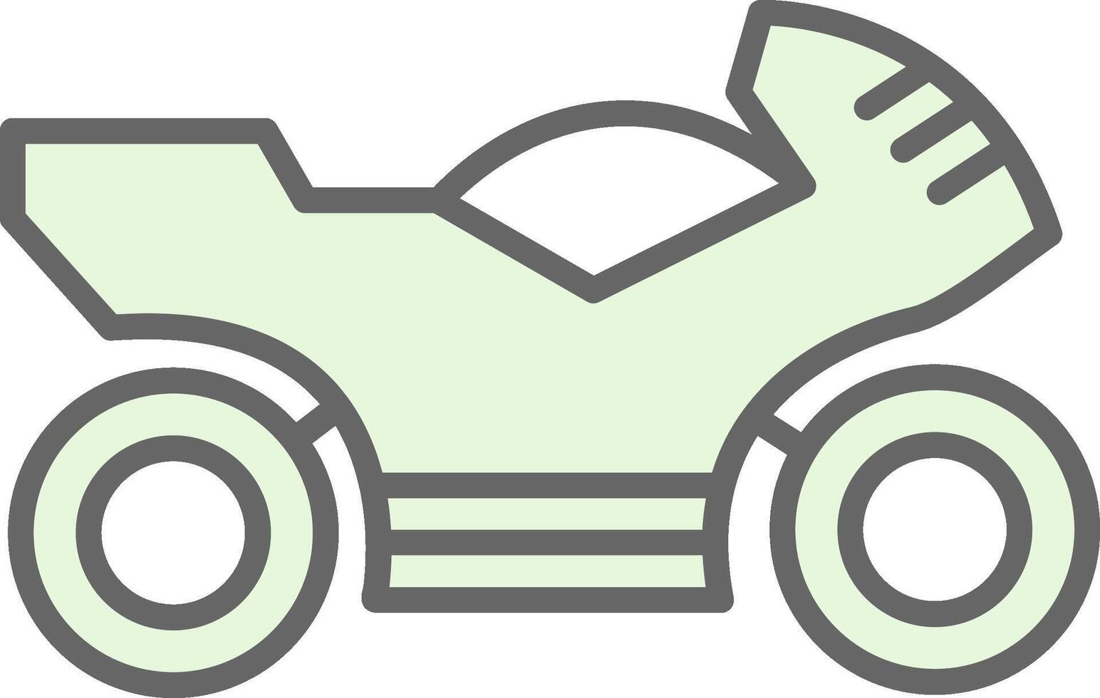 Motorcycle Fillay Icon Design vector