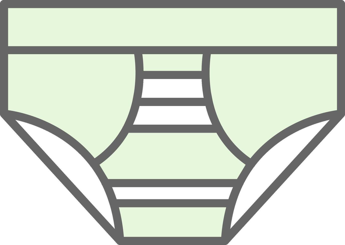 Underwear Fillay Icon Design vector