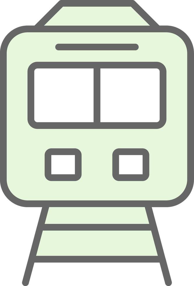 Train Fillay Icon Design vector