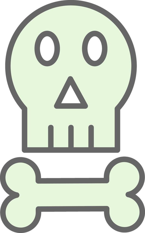 Skull Fillay Icon Design vector
