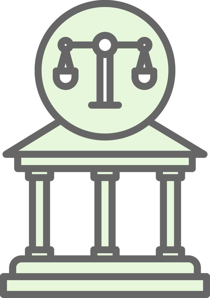 Court Fillay Icon Design vector