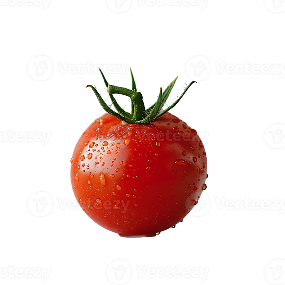 Red fresh tomato on transparent Background png