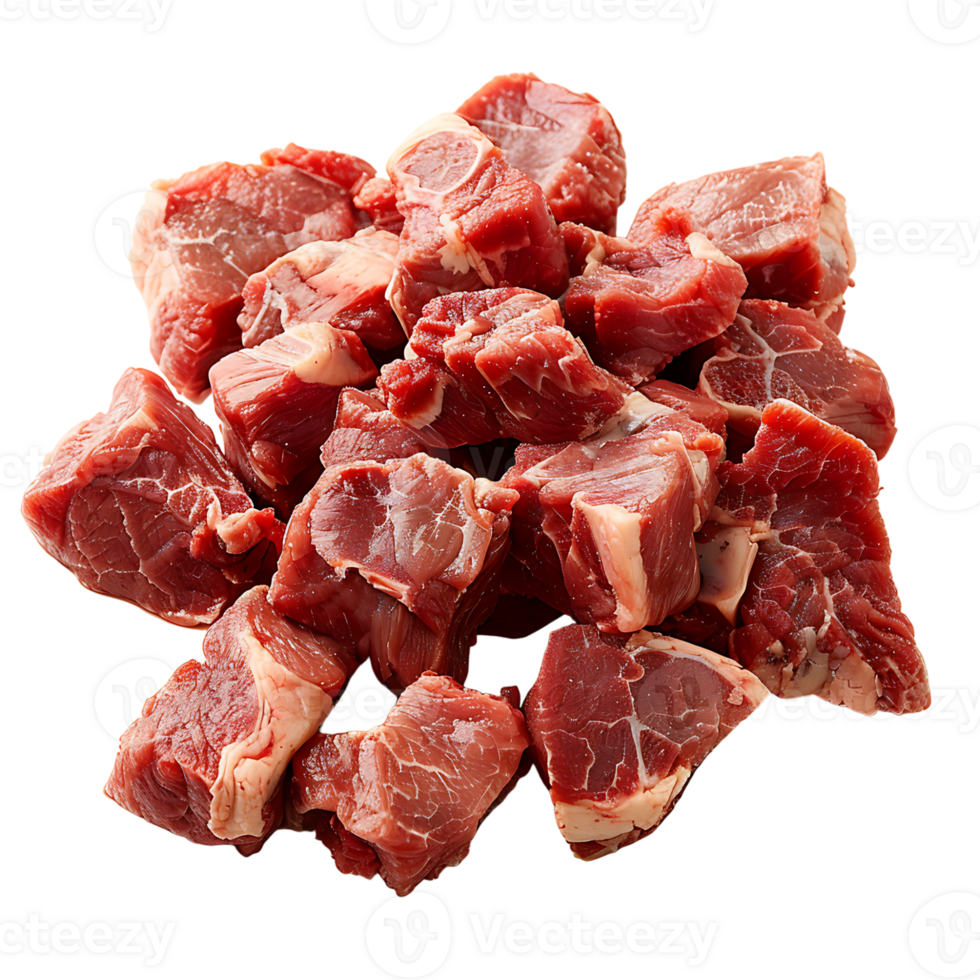 Raw meat on transparent Background png