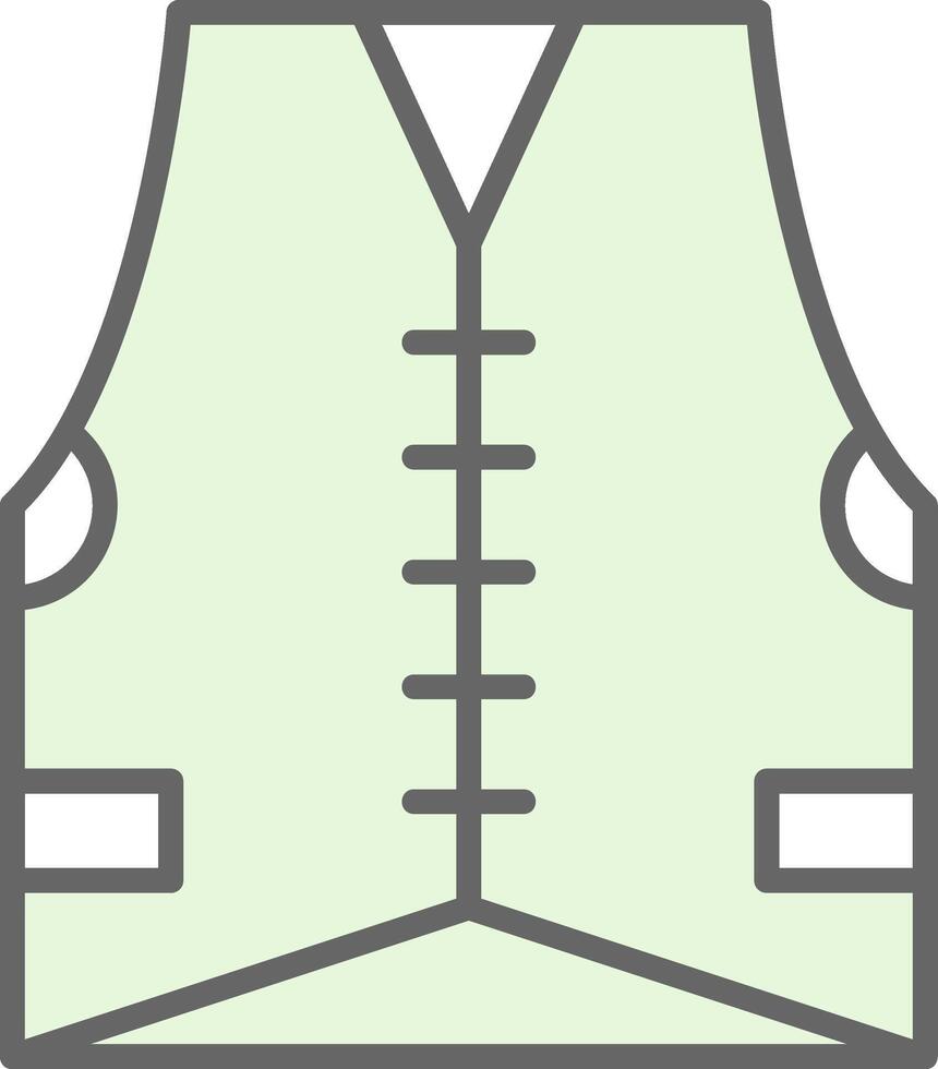 Vest Fillay Icon Design vector