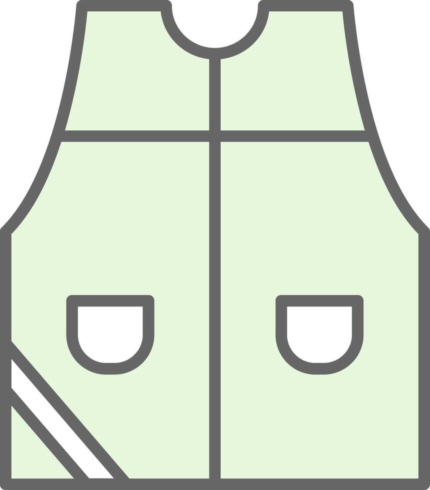 Sleeveless Fillay Icon Design vector
