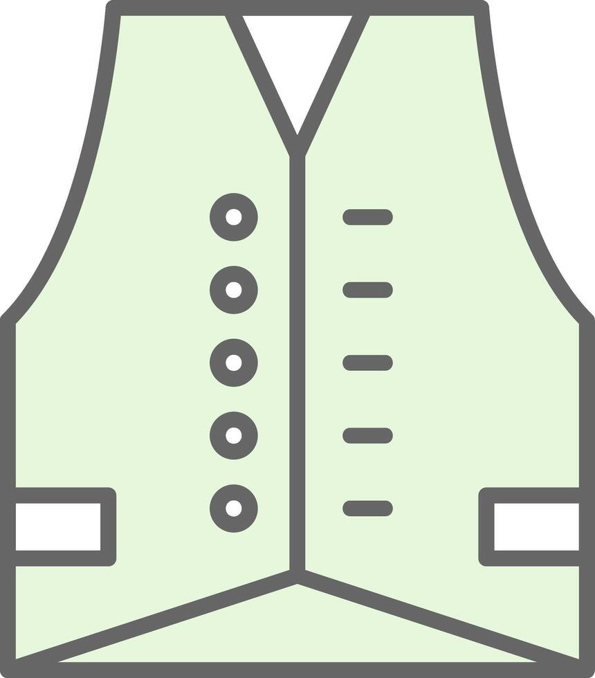 Vest Fillay Icon Design vector