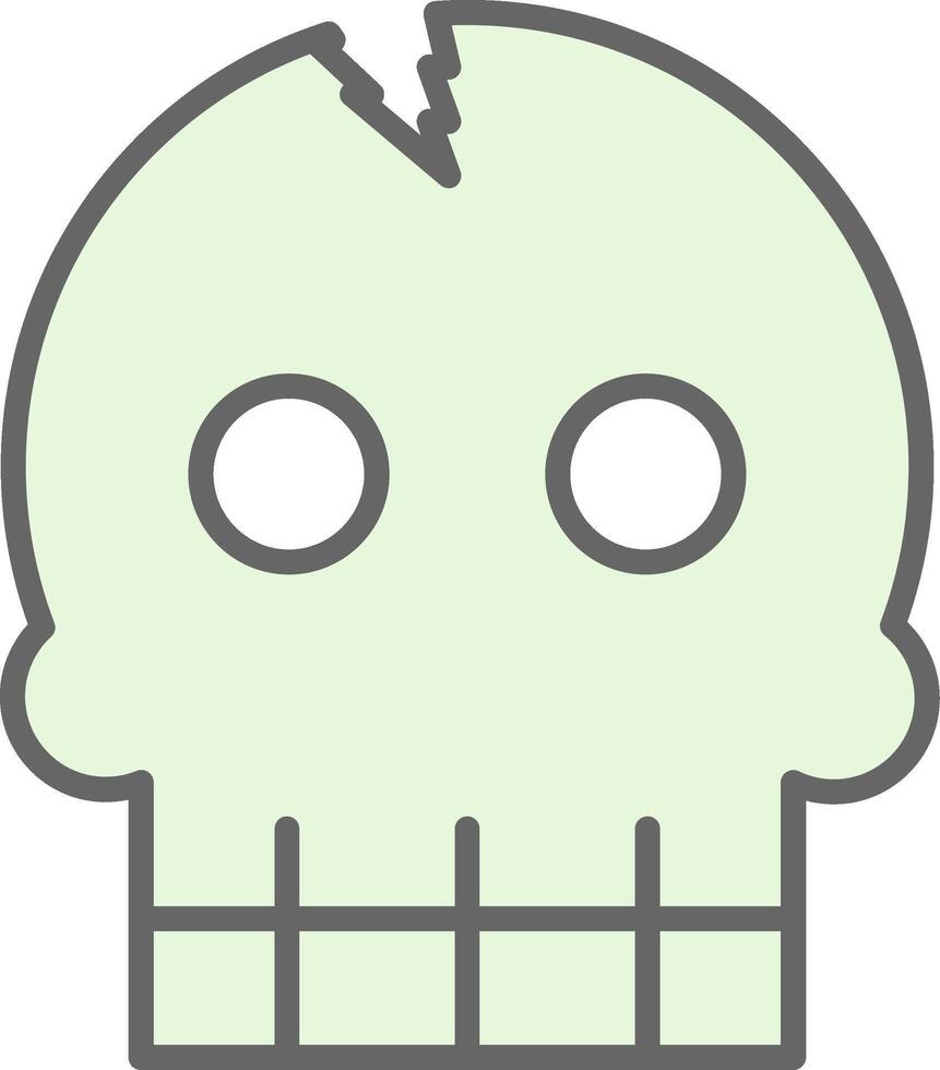 Skull Fillay Icon Design vector