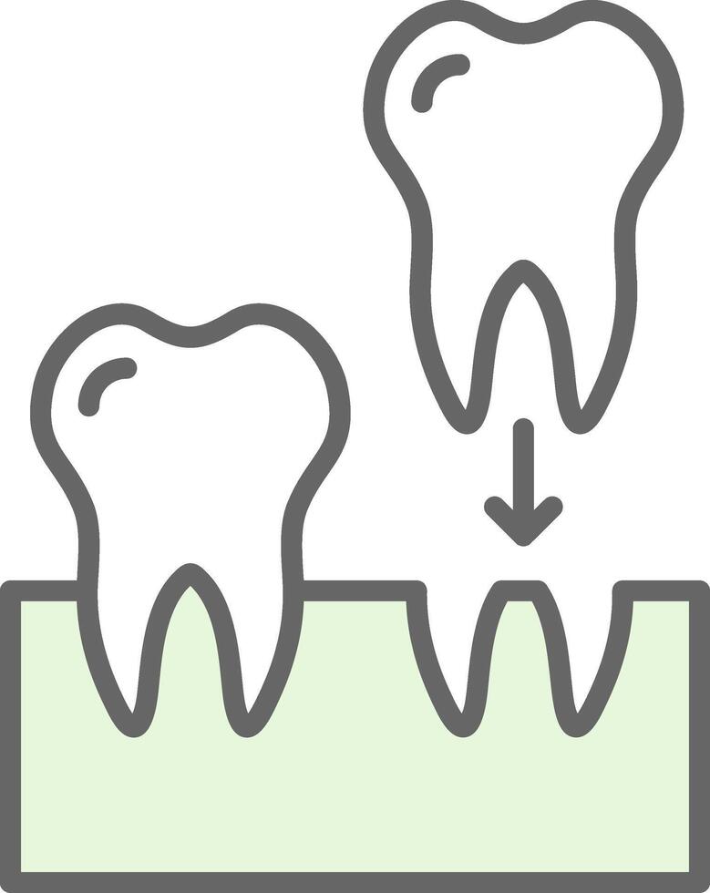 Implants Fillay Icon Design vector