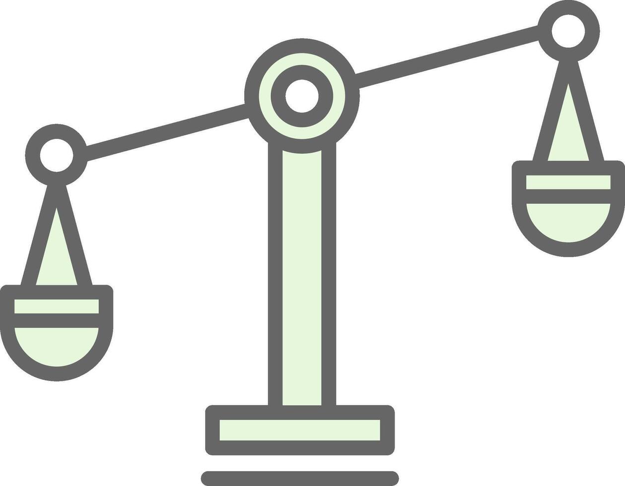 Balance Scale Fillay Icon Design vector