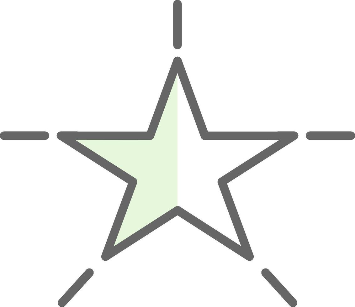 Star Fillay Icon Design vector