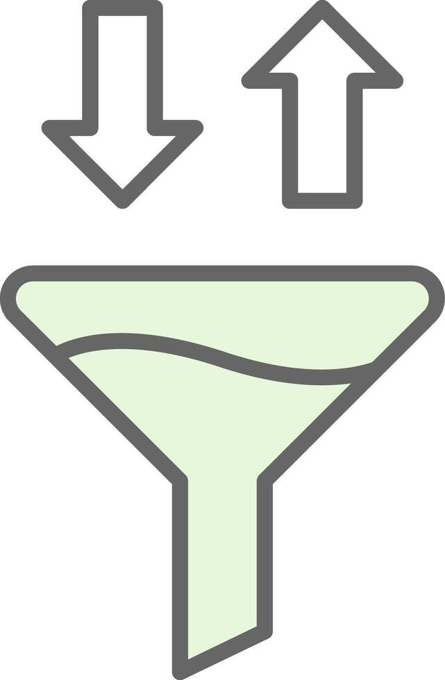 Funnel Fillay Icon Design vector