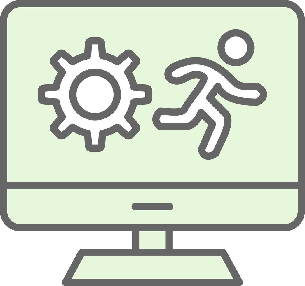 Sprint Fillay Icon Design vector