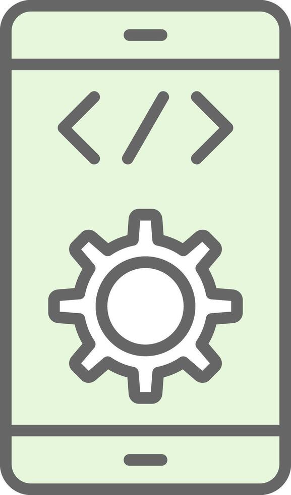 Software Development Fillay Icon Design vector