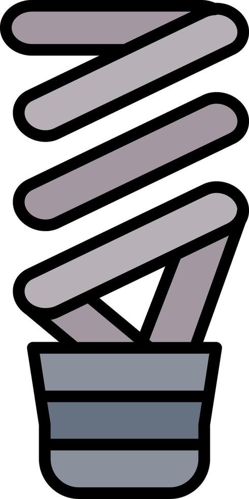 Light Bulb Line Filled Icon vector