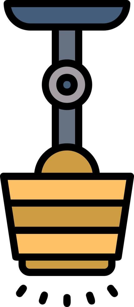 Lamp Line Filled Icon vector