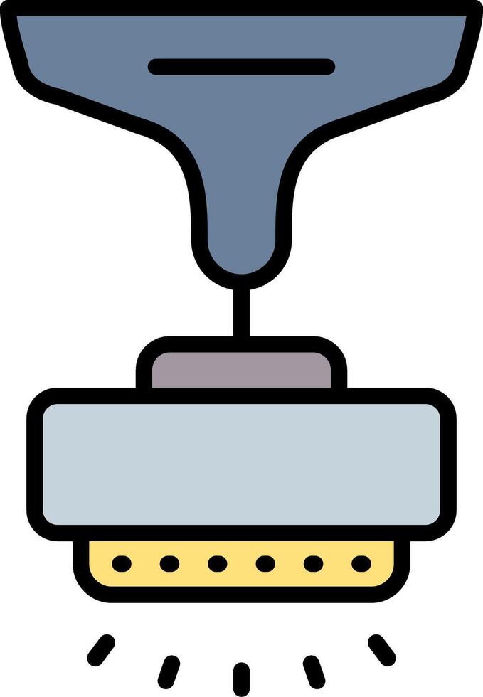 Lamp Line Filled Icon vector