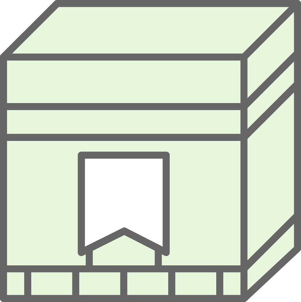 Kaaba Fillay Icon Design vector