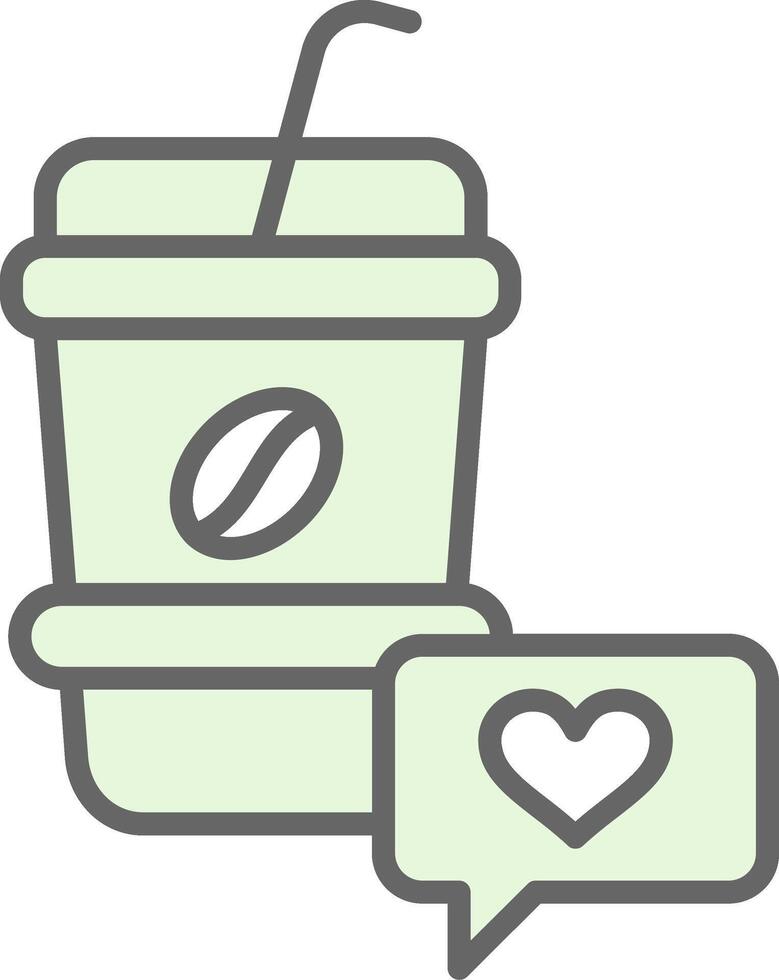 Heart Fillay Icon Design vector