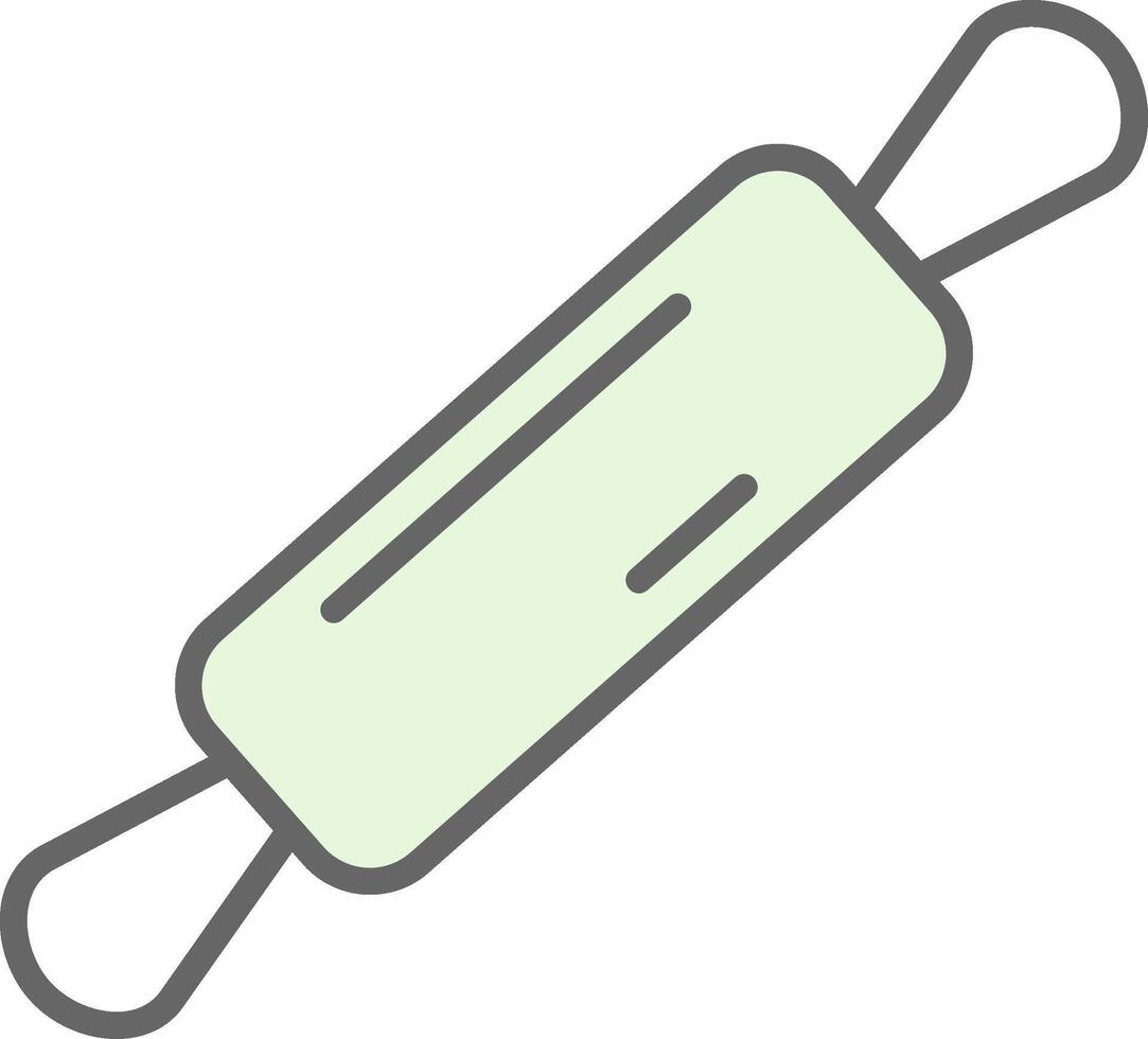 Rolling Pin Fillay Icon Design vector