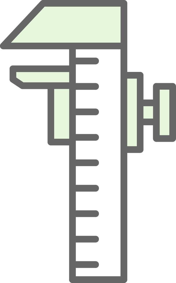 Caliper Fillay Icon Design vector