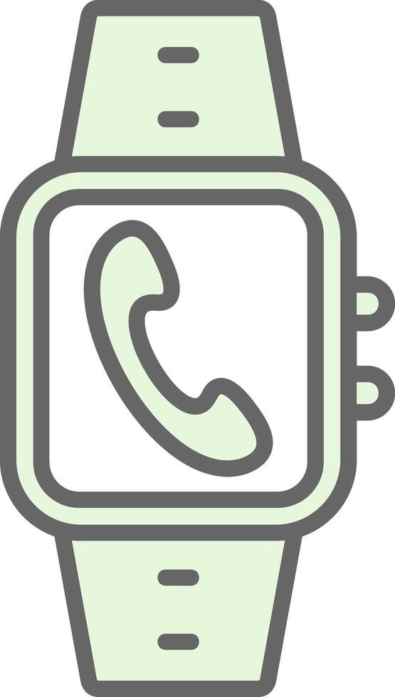 Incoming Call Fillay Icon Design vector