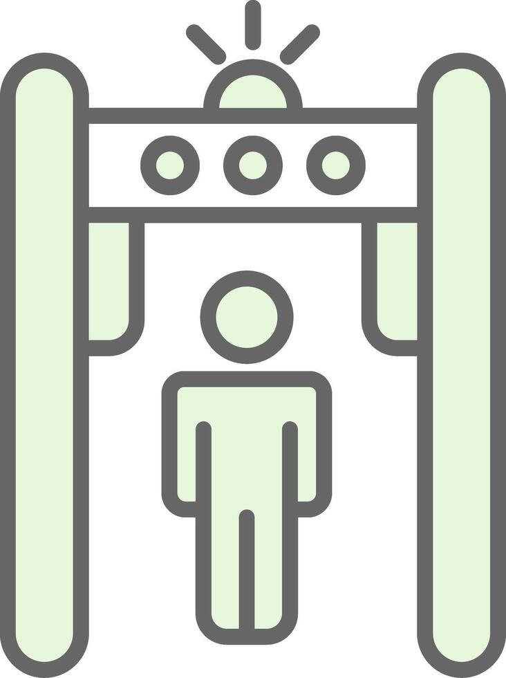 Metal Detector Fillay Icon Design vector
