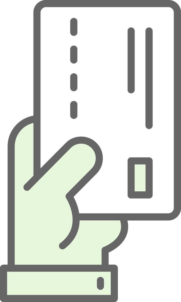 Payment Card Fillay Icon Design vector