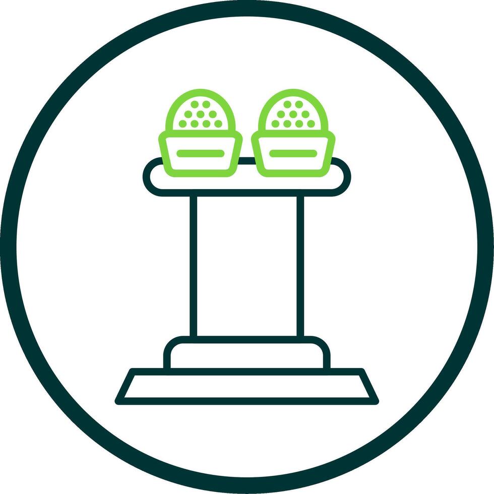 Press Release Line Circle Icon Design vector
