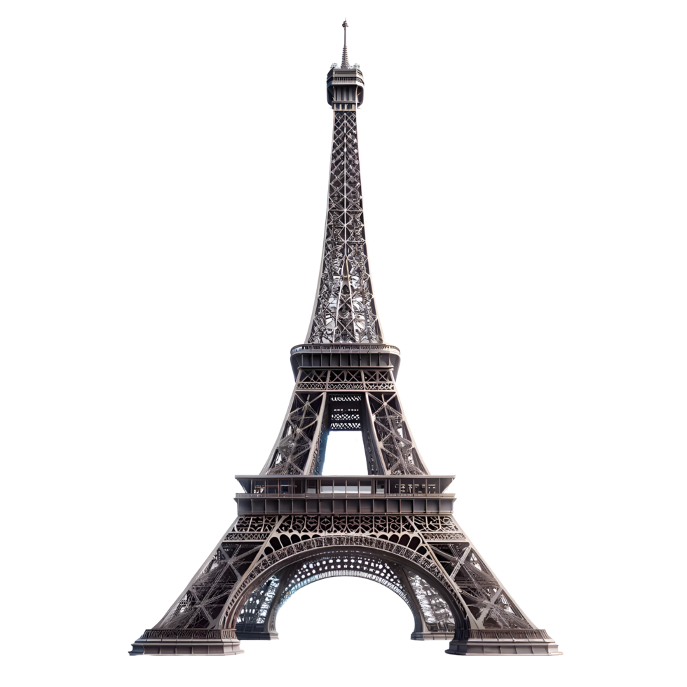 Realistic eiffel tower of paris png