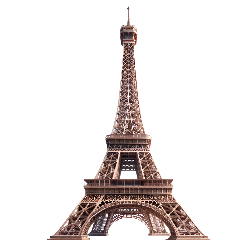 Realistic eiffel tower of paris png