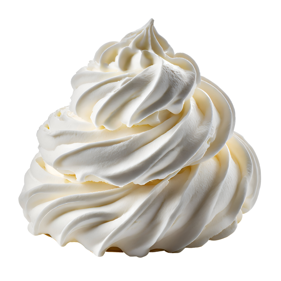 Illustration of white whipped cream png