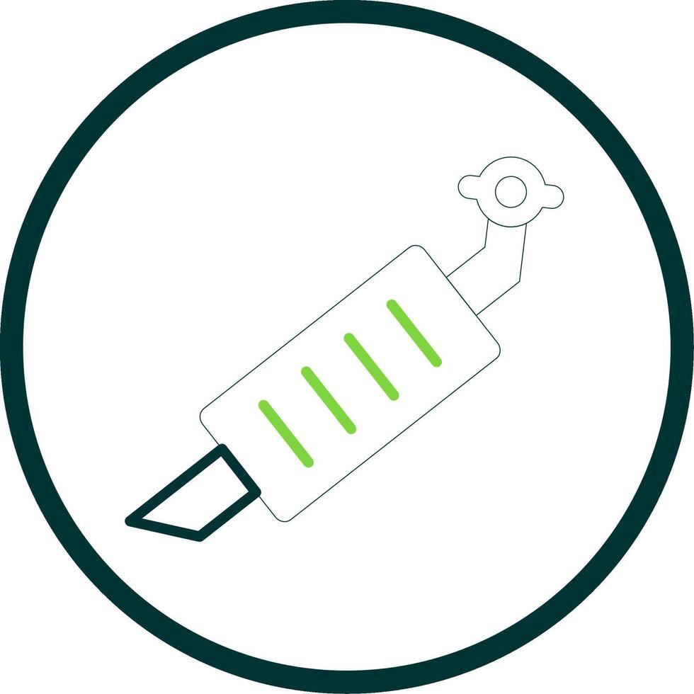 Exhaust Pipe Line Circle Icon Design vector