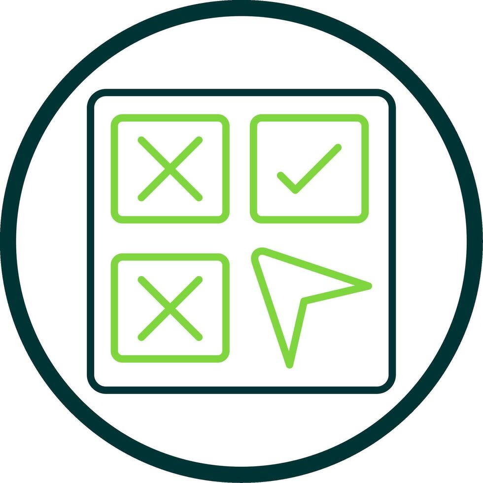 Selection Line Circle Icon Design vector