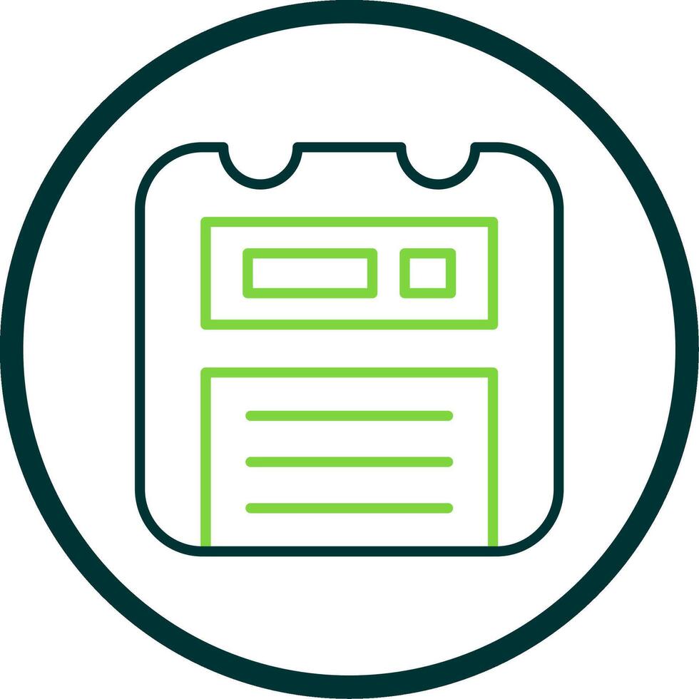 Floppy Disk Line Circle Icon Design vector