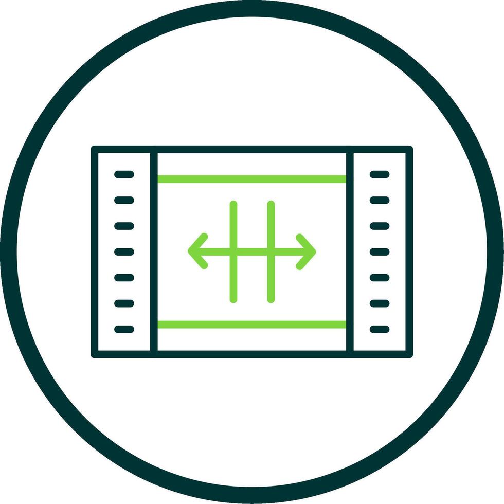Resize Line Circle Icon Design vector