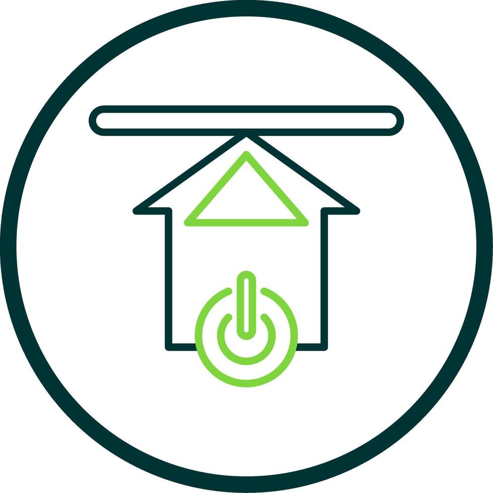 Upload Line Circle Icon Design vector