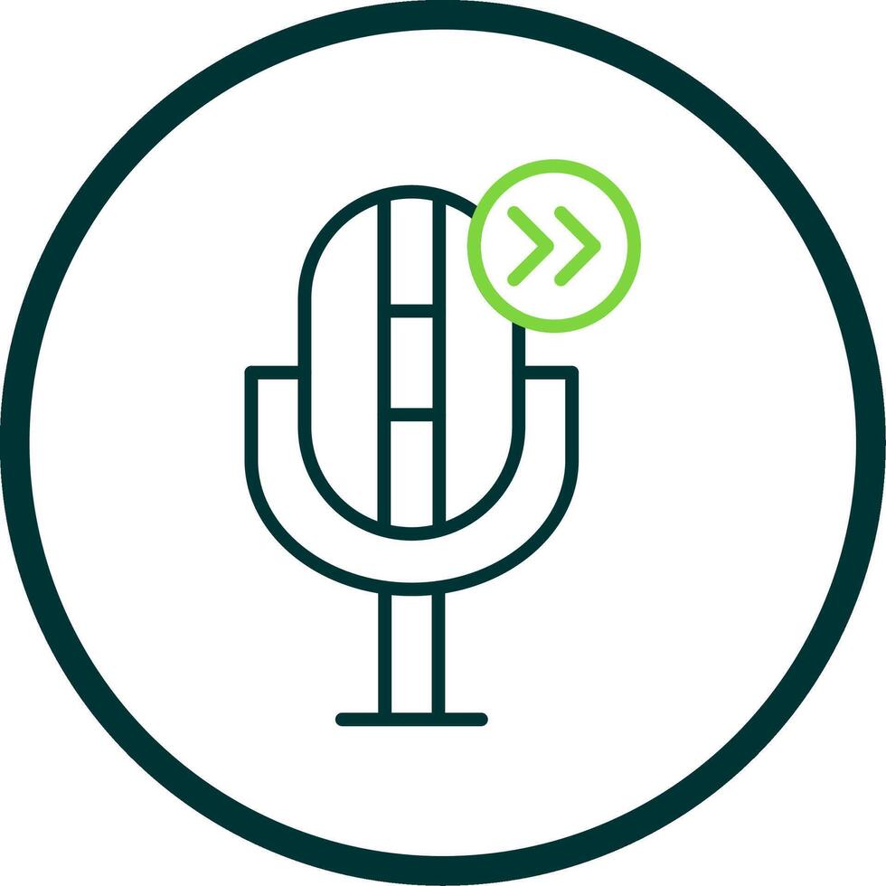 Skip Line Circle Icon Design vector