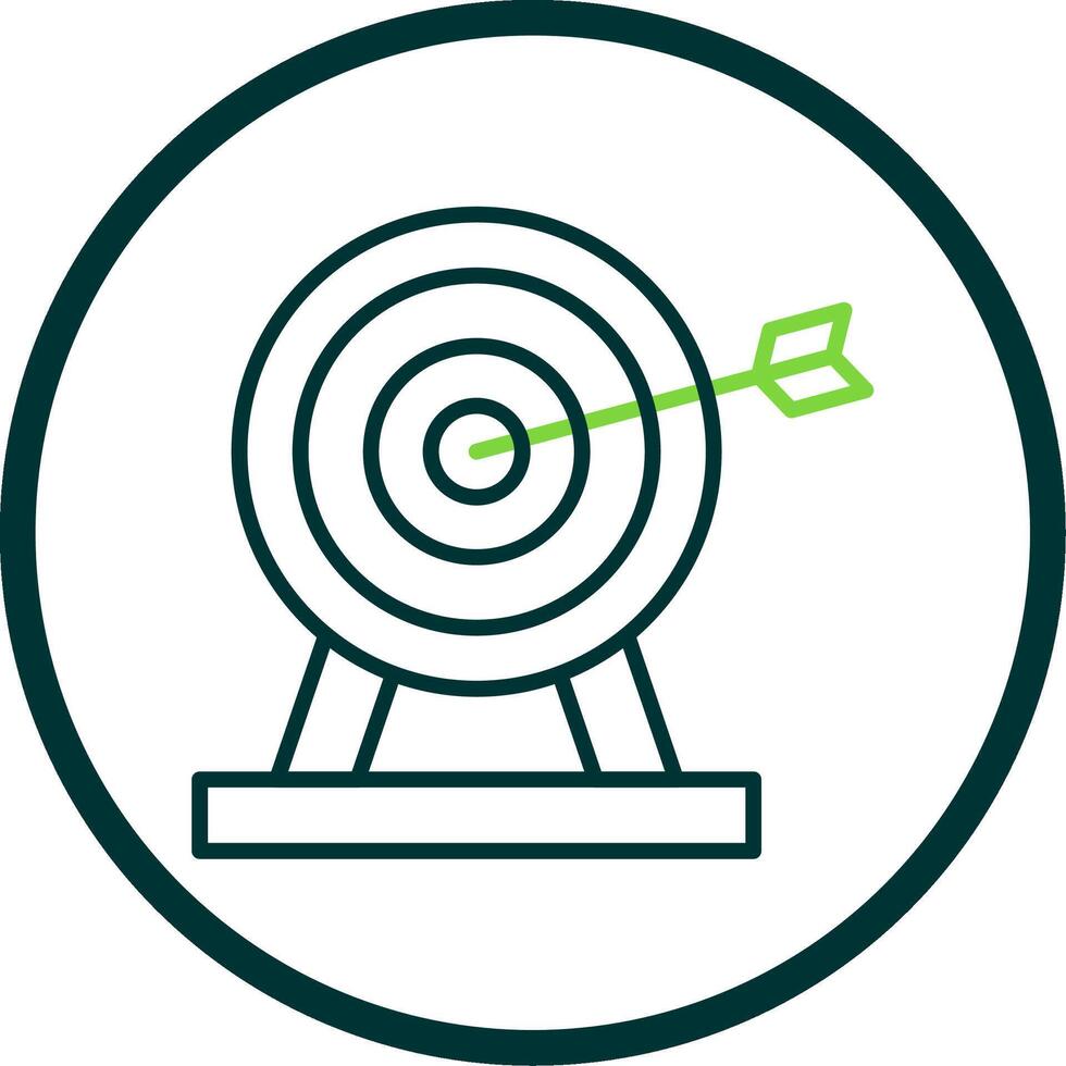 Target Line Circle Icon Design vector